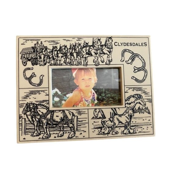 Clydesdale Horses Photo Frame 6 x 4.5" - Picture 1 of 2